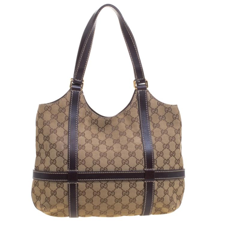 Pre Owned Gucci GG Canvas GG Interlocking Tote