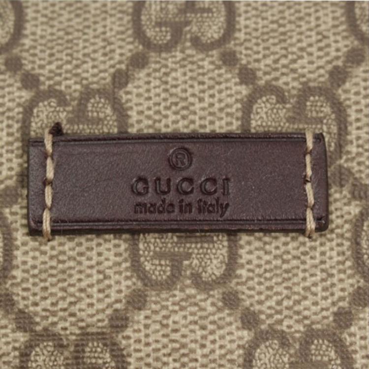 Pre Owned Gucci Brown GG Canvas Boston Bag