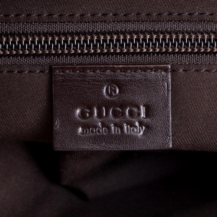 Pre Owned Gucci Beige/Brown GG Canvas Waist Pouch 