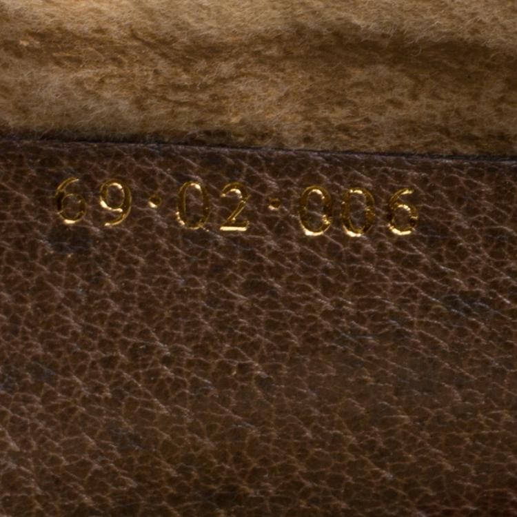 مملوكة مسبقًا Gucci Beige/Brown Vintage GG Supreme Canvas Web Boston Bag