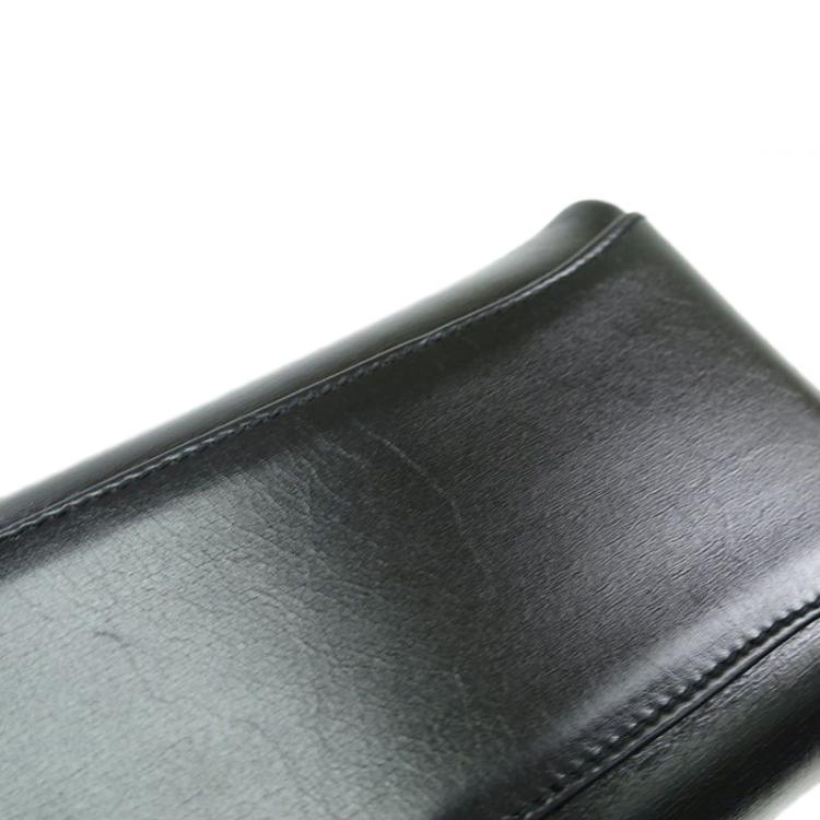 Pre Owned Gucci Black Leather Vintage Top Handle Bag