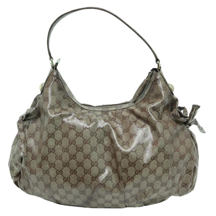 Gucci - GG Canvas Vintage Web Medium Hobo Shoulder Bag