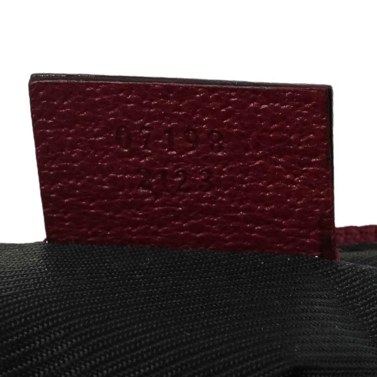 Pre Owned Gucci Pink GG Canvas Banana Boat Pouch