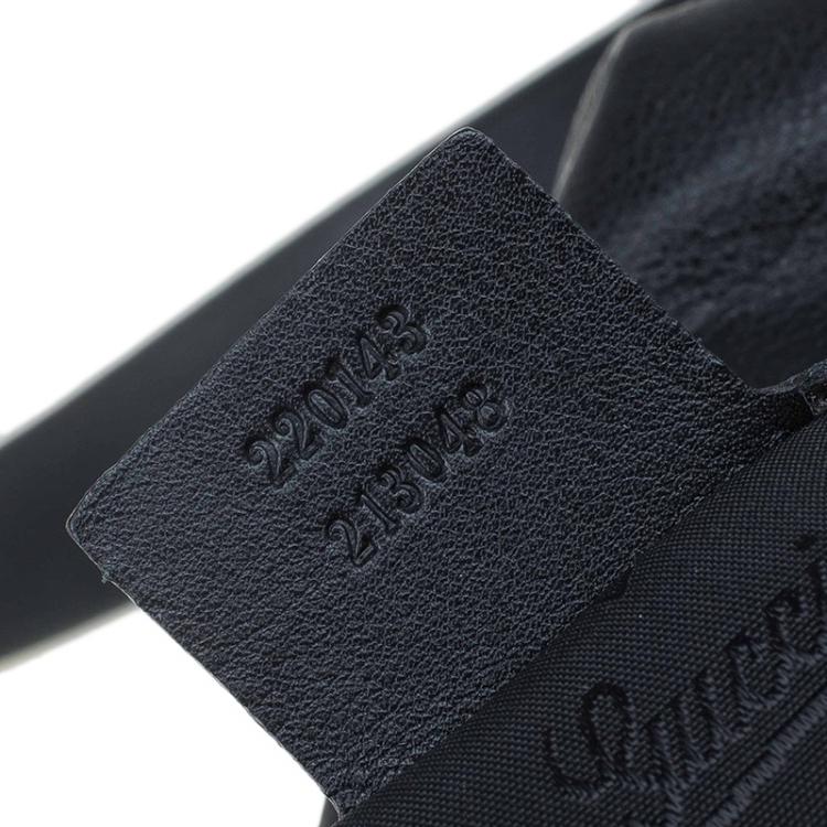 Pre Owned Gucci Black Leather Medium Darwin Convertible Backpack Bag