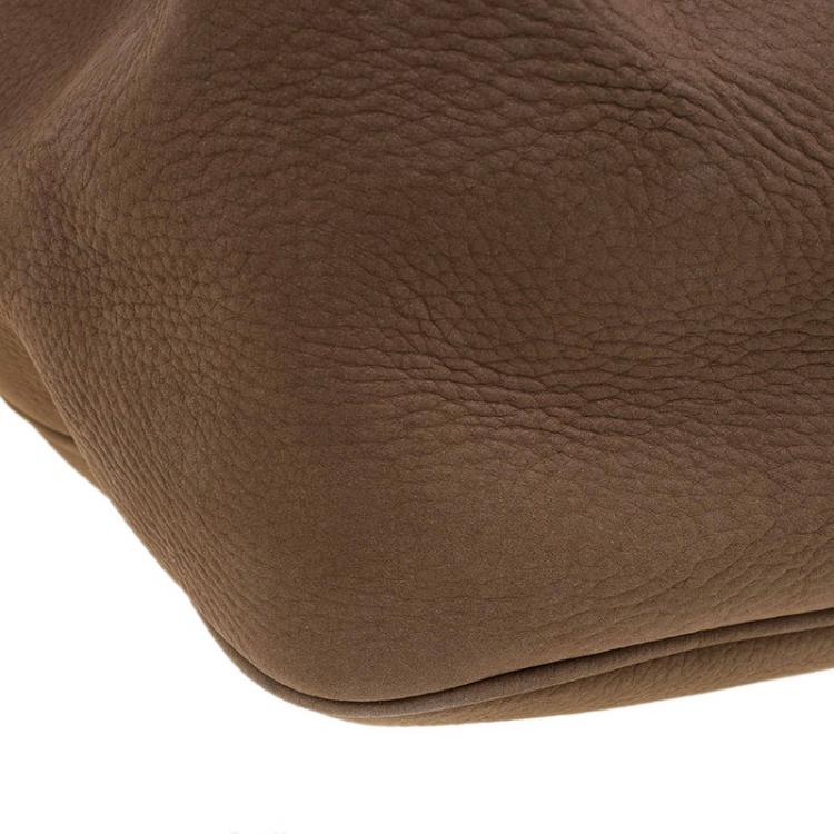 Pre Owned Gucci Brown Leather Soho Chain Satchel