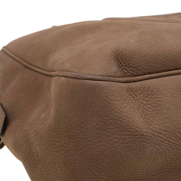 Pre Owned Gucci Brown Leather Soho Chain Satchel
