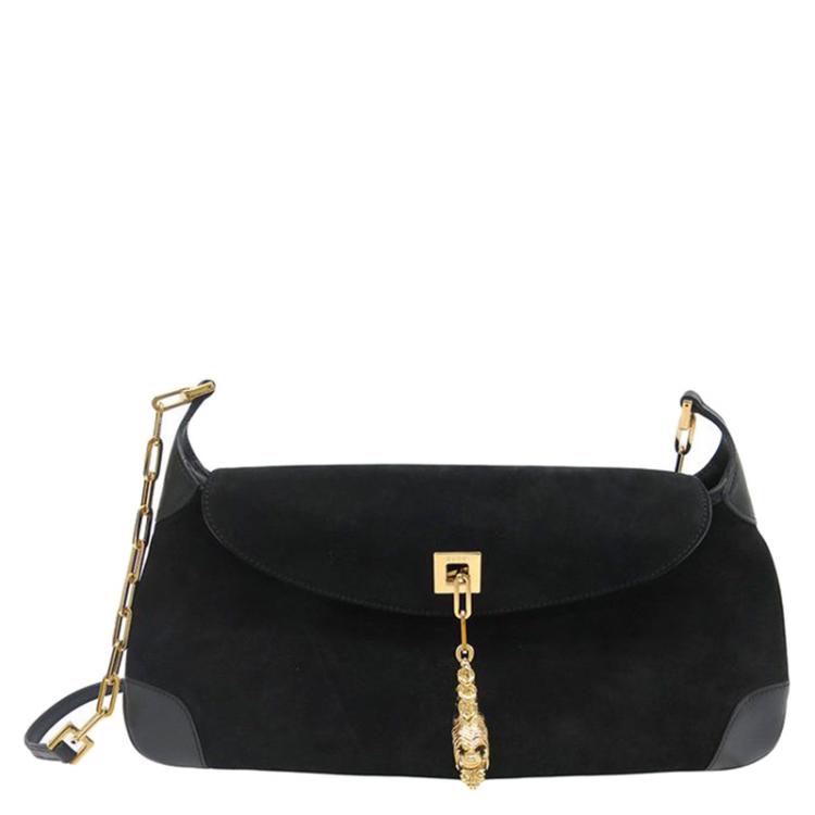 Gucci Black Suede/Leather Shoulder Bag Gucci | The Luxury Closet