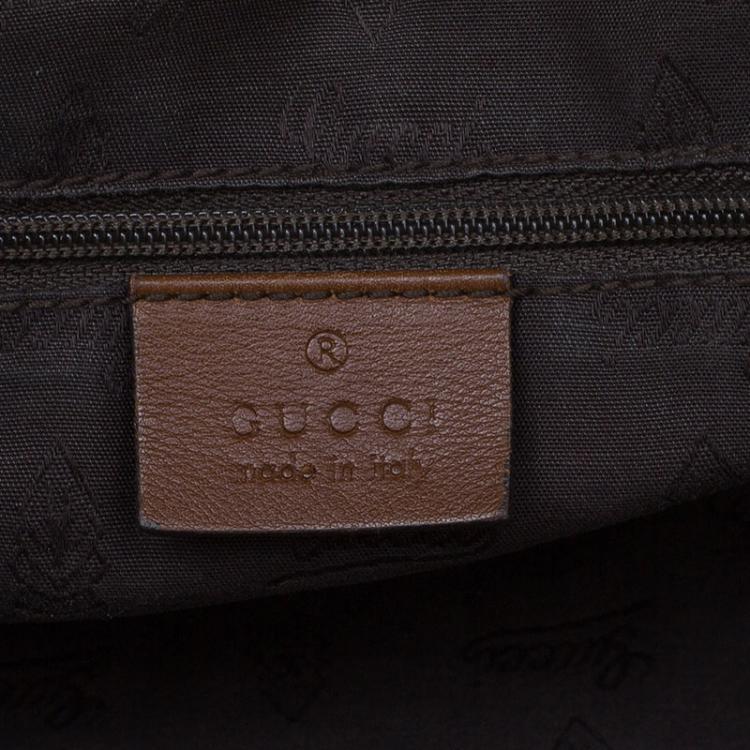 Pre Owned Gucci Brown Guccissima Leather Medium Sukey Boston Bag