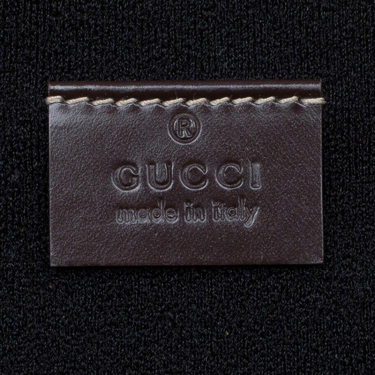 Pre Owned Gucci Beige/Brown GG Supreme Canvas Interlocking Logo Laptop Case