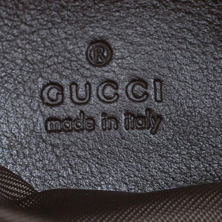 Pre Owned Gucci Beige GG Canvas Wristlet Clutch