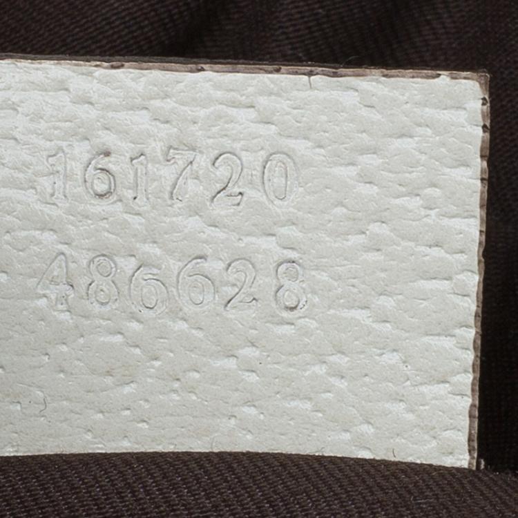 مملوكة مسبقًا Gucci Beige/Off White GG Canvas and Leather Princy Boston Bag