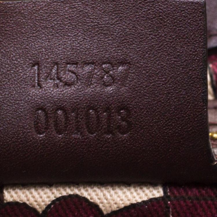 Pre Owned Gucci Mahogany Brown Guccissima Leather Medium Punch Tote