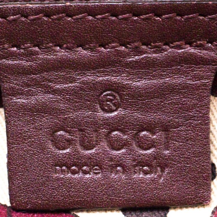 Pre Owned Gucci Mahogany Brown Guccissima Leather Medium Punch Tote