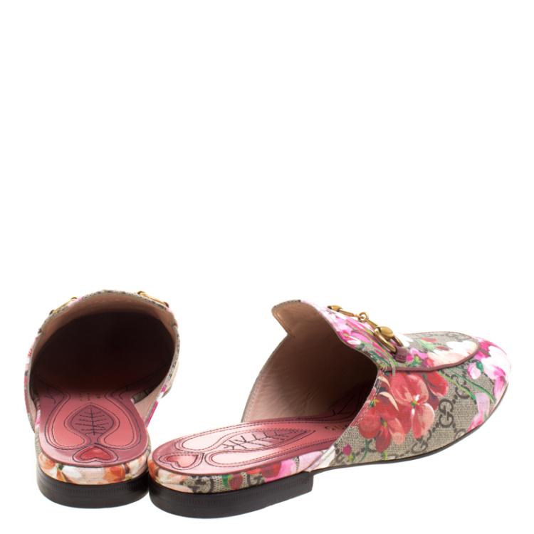 gucci princetown loafer in tian garden print size 39