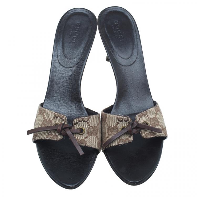 gucci bow mules