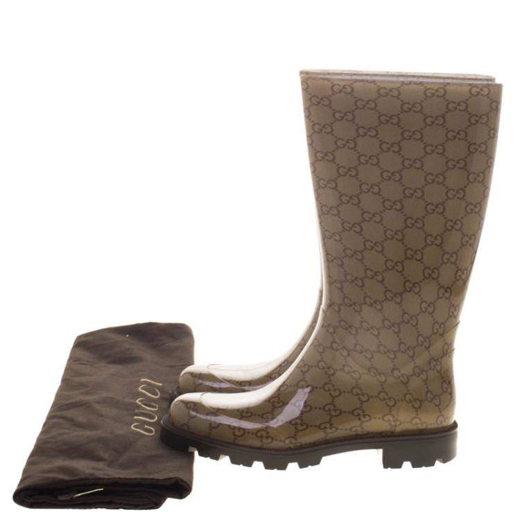 gucci rain boots womens