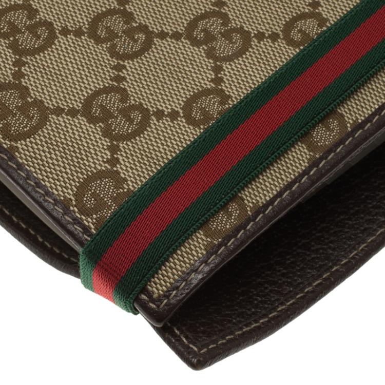 Pre Owned Gucci Beige Guccissima Canvas and Leather Agenda