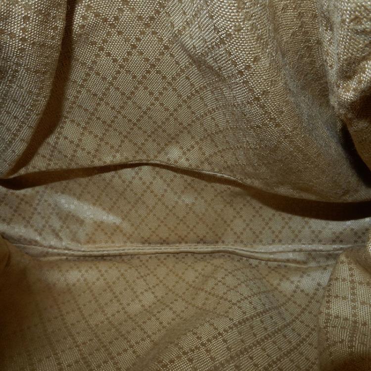 Pre Owned Gucci Brown Leather Bamboo Backpack