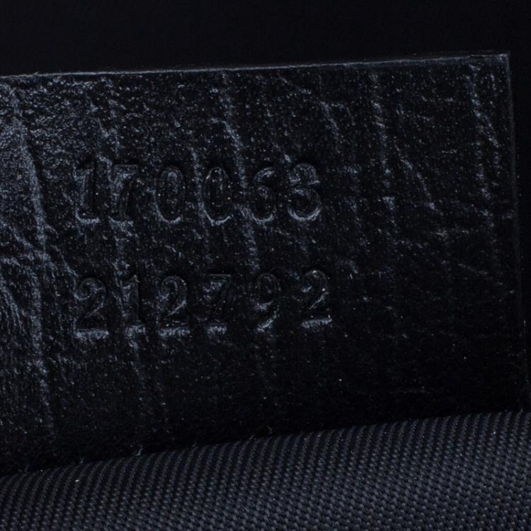 Pre Owned Gucci Dark Grey GG Supreme Canvas Portfolio