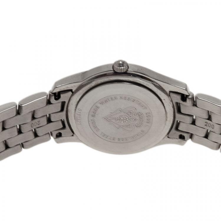 Pre Owned Gucci Silver Stainless Steel 5500L Women's Wristwatch 24MM