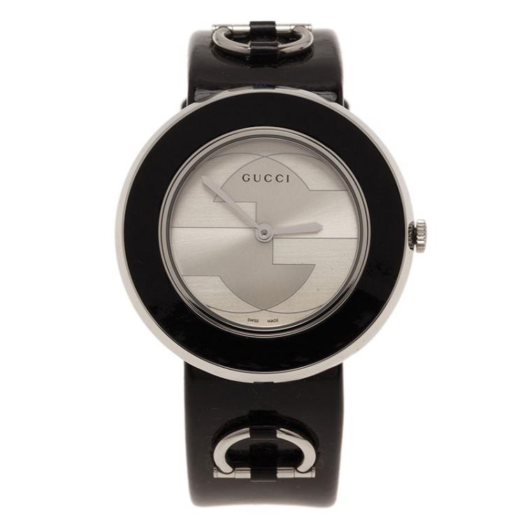 Gucci Silver Stainless Steel U-Play 129.4 Women's Wristwatch 35MM Gucci ...