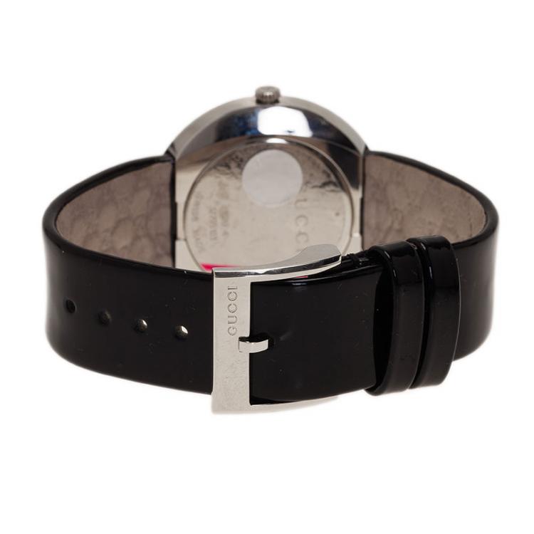Pre Owned Gucci Silver Stainless Steel U-Play 129.4 Women's Wristwatch 35MM