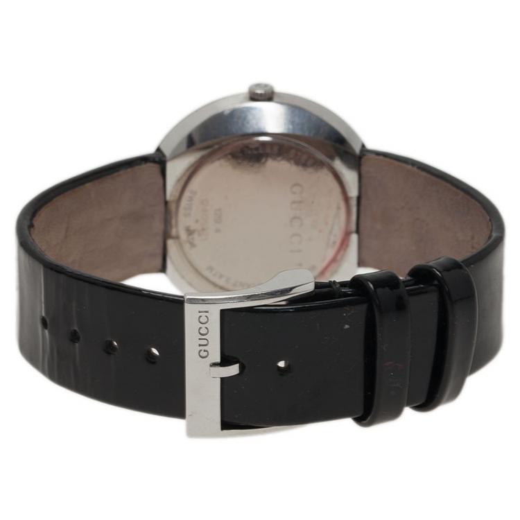 Pre Owned Gucci Silver Stainless Steel U-Play Women's Wristwatch 35MM
