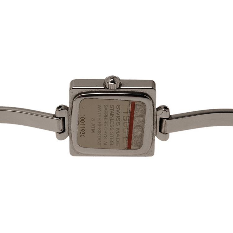 Pre Owned Gucci Black Stainless Steel YA1055 Women's Wristwatch 25MM