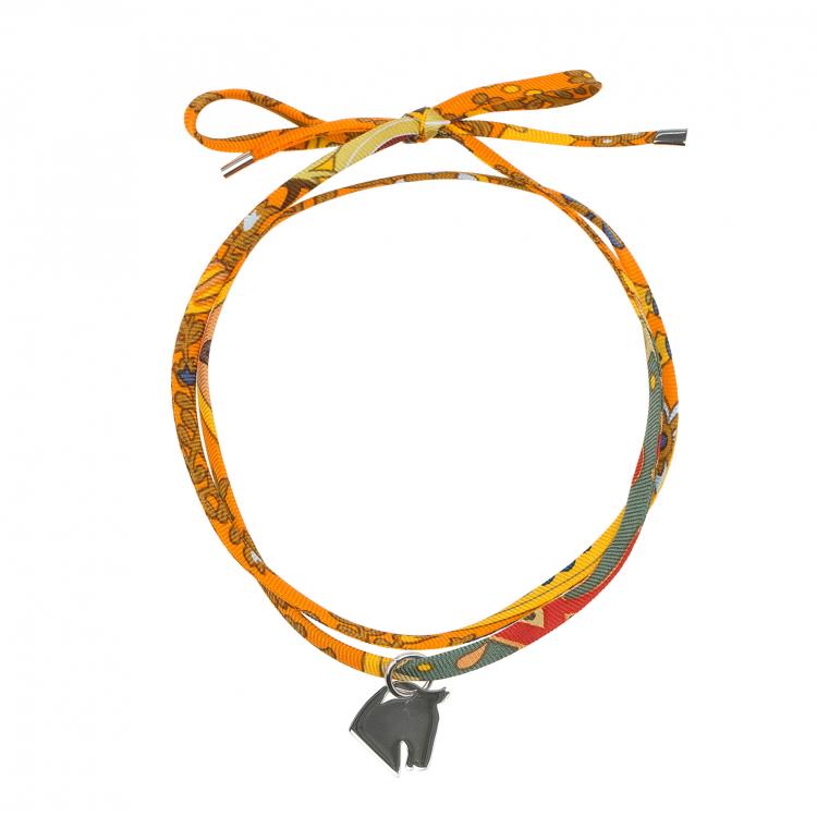 Hermes petit h silk bracelet sale