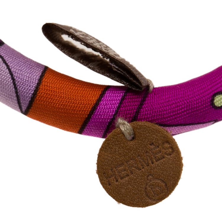 Pre Owned Hermes Petit H Silk Bracelet