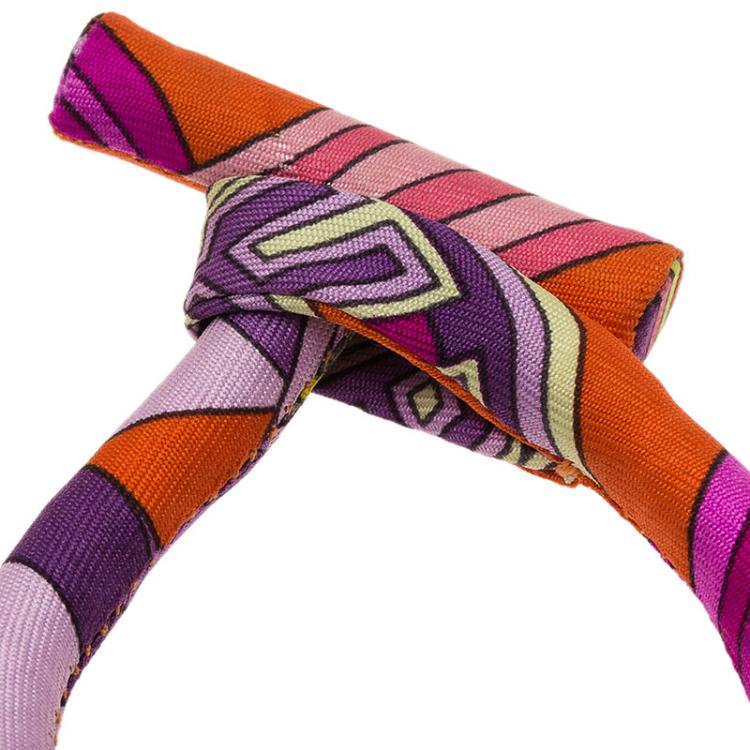 Pre Owned Hermes Petit H Silk Bracelet