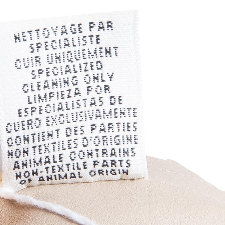 Pre Owned Hermes Beige Suede Leather Piping Detail Sleeveless Dress S
