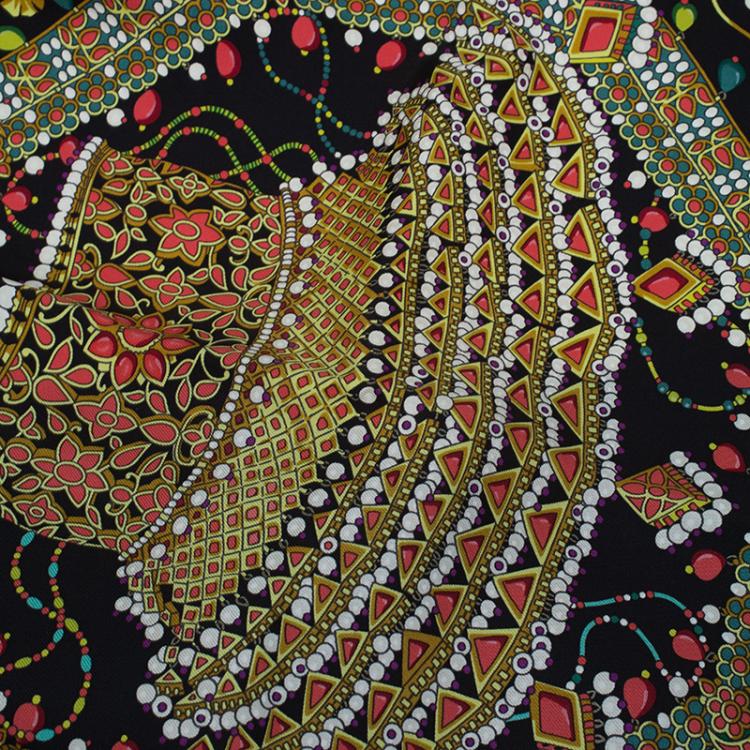 Pre Owned Hermes Multicolor Parures des Maharajas Silk Square Scarf