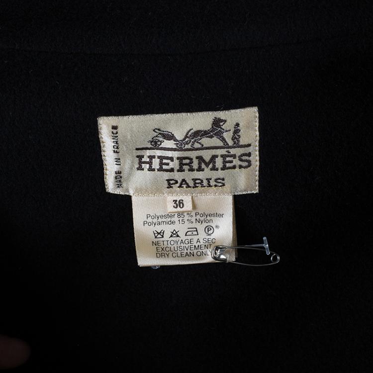 Pre Owned Hermes Classic Long Overcoat S
