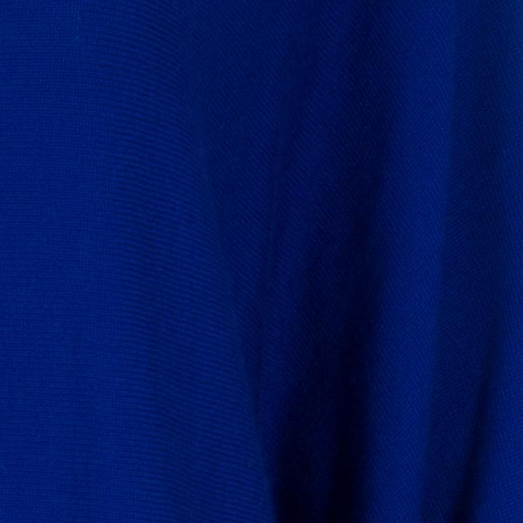 Pre Owned Hermes Blue Batwing Sleeve Cashmere Sweater S