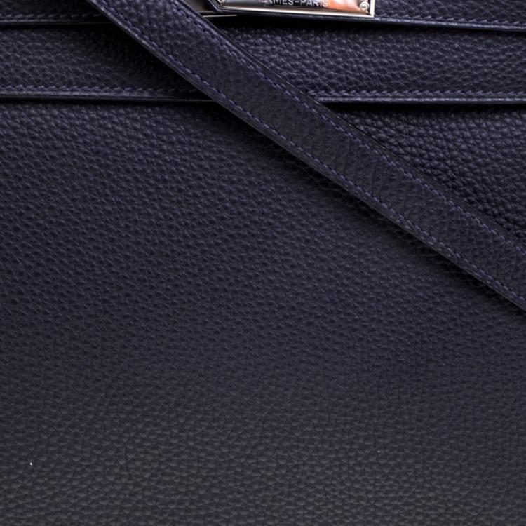 Pre Owned Hermes Graphite Togo Palladium Hardware Kelly Retourne 32 Bag