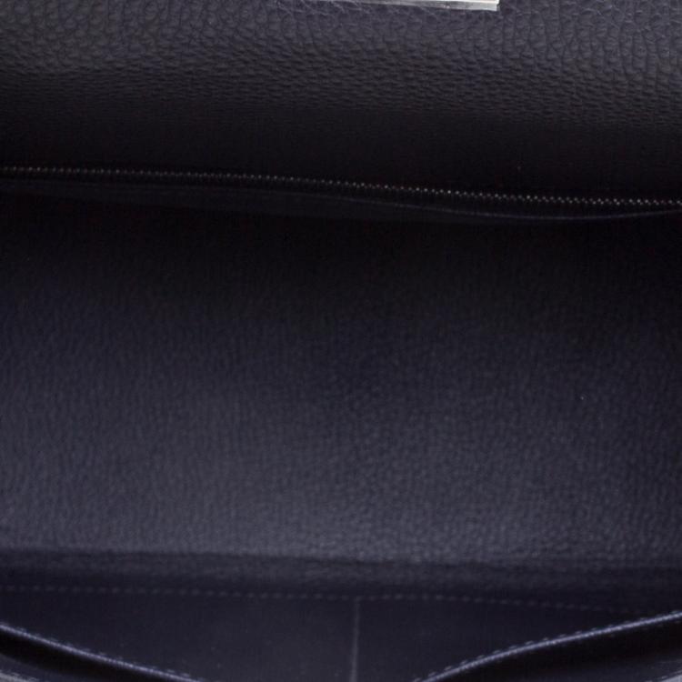 Pre Owned Hermes Graphite Togo Palladium Hardware Kelly Retourne 32 Bag