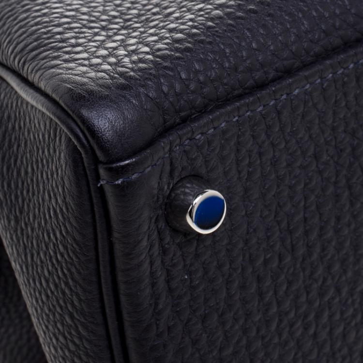 Pre Owned Hermes Graphite Togo Palladium Hardware Kelly Retourne 32 Bag