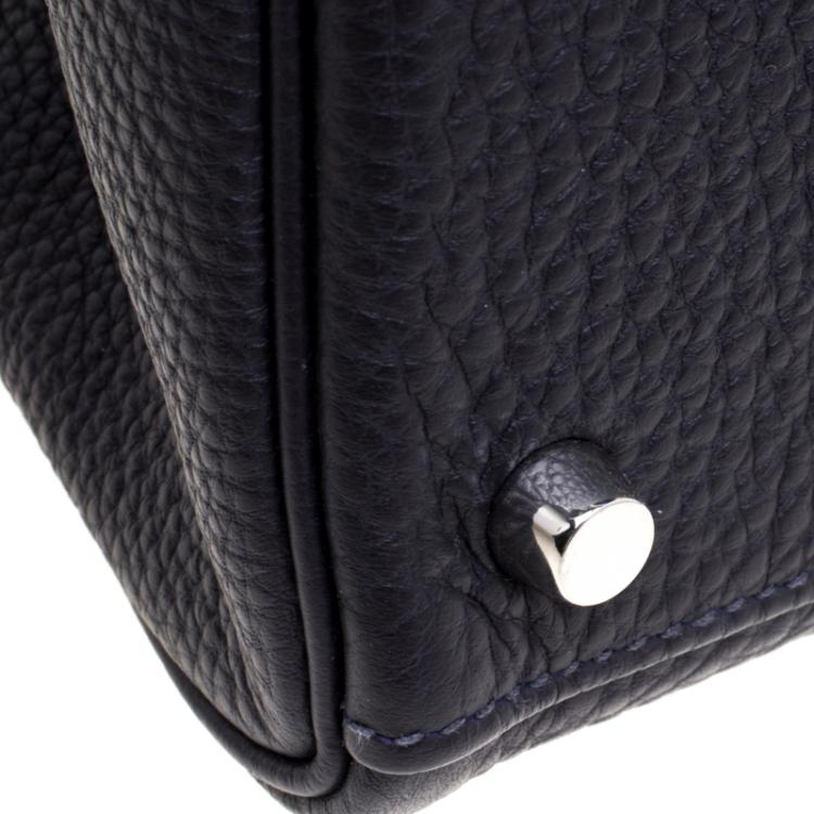 Pre Owned Hermes Graphite Togo Palladium Hardware Kelly Retourne 32 Bag