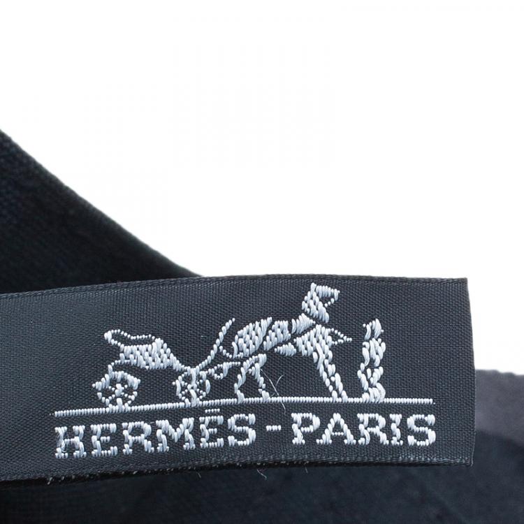Pre Owned Hermes Black Canvas Fourre-Tout Shopping Bag Tote