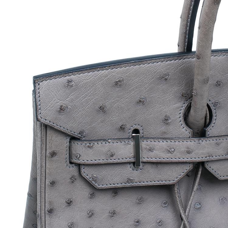 ostrich leather birkin bag