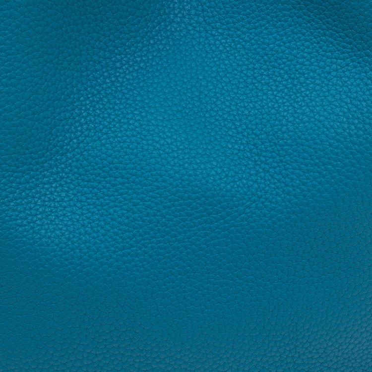 Pre Owned Hermes Azure Clemence Leather Picotin MM Bag