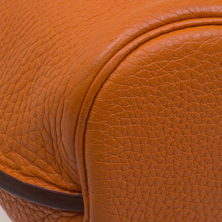 Pre Owned Hermes Orange Togo Leather Gold Hardware So Kelly 26 cm Bag