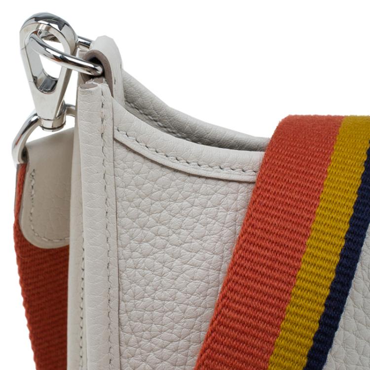Pre Owned Hermes Ivory Clemence Leather Evelyne II TPM Bag