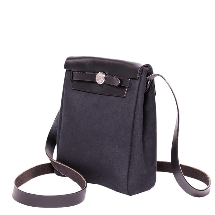 Pre Owned Hermes Beige Canvas Mini Herbag TPM