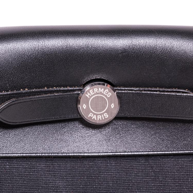 Pre Owned Hermes Beige Canvas Mini Herbag TPM