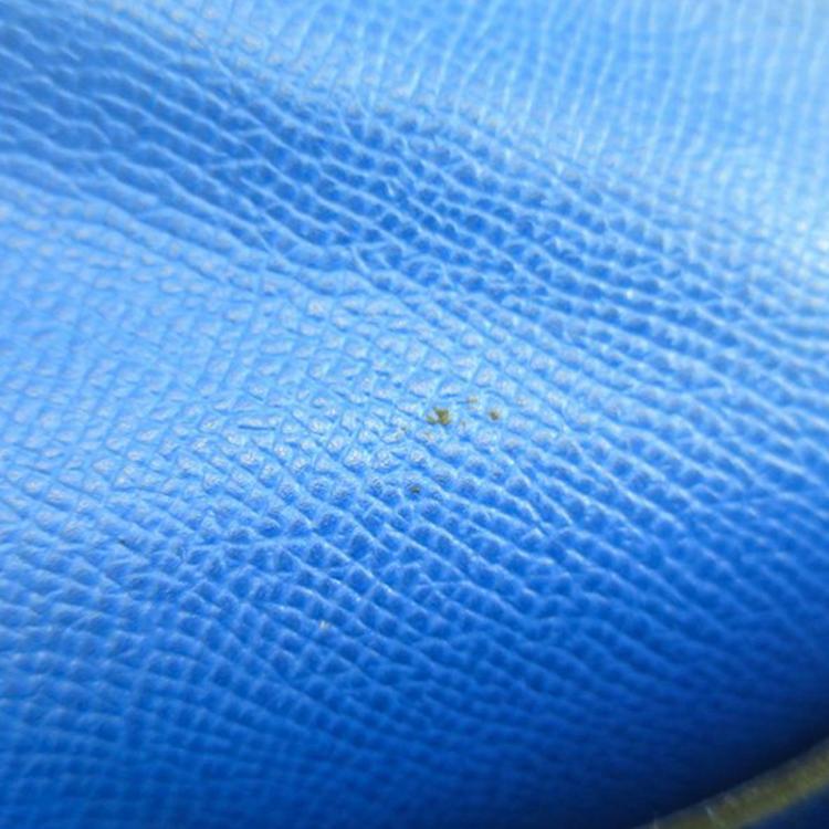 Pre Owned Hermes  Blue Couchevel Pochette Green Bumbag