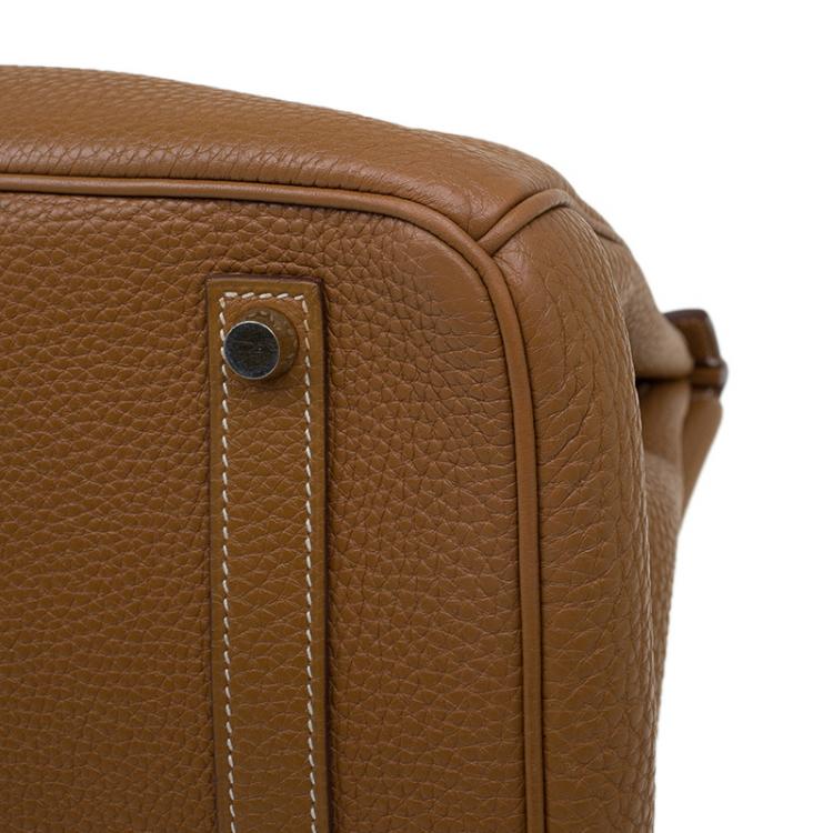 Pre Owned Hermes Cognac Togo Leather Gold Hardware Birkin 35 Bag