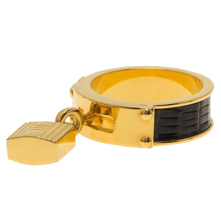 Hermès Scarf Ring Trio Gold Plated – SukiLux