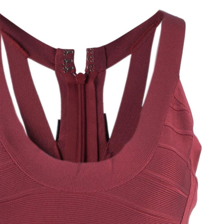 Pre Owned Herve Leger Juliette Long Bandage Gown S